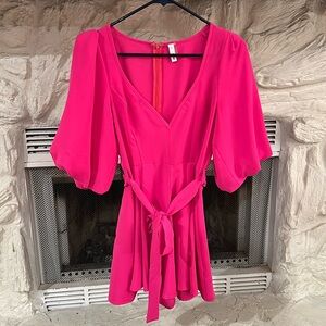 Hot pink Glam romper